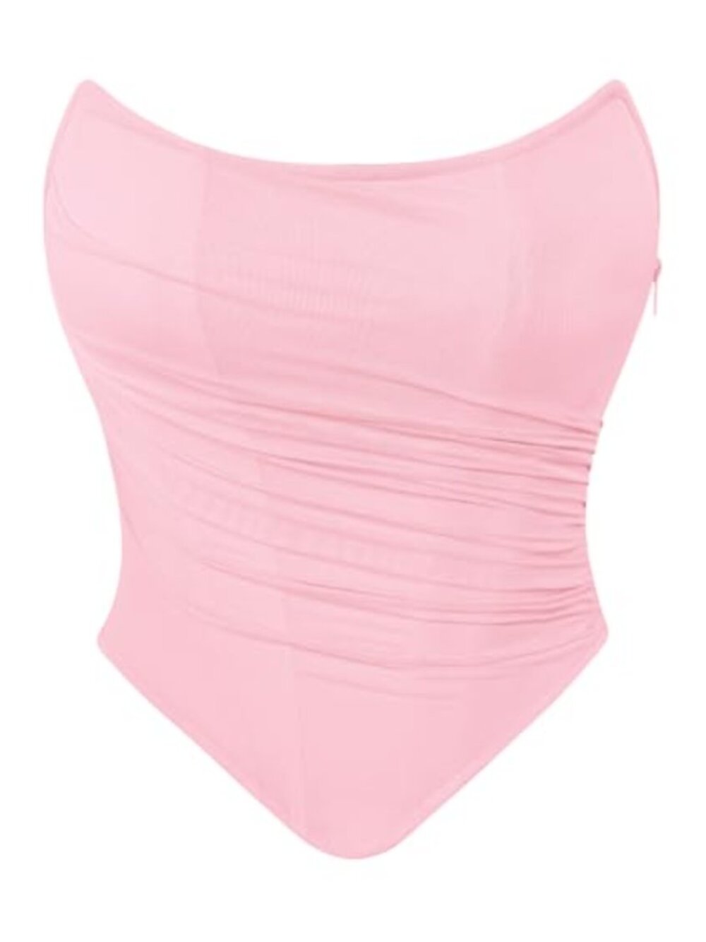 Women's Corset Top with Steel Boning, Strapless Bustier, Going Out Outfit